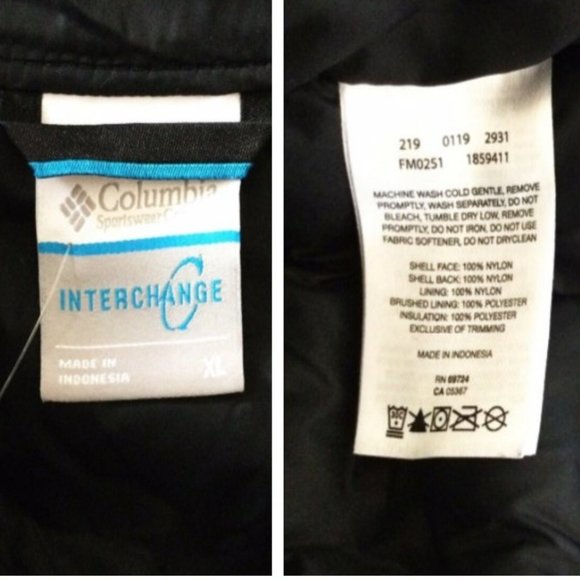 ⛔️SOLD⛔️ COLUMBIA PFG Force XII Puffer Jacket XL - Picture 14 of 15